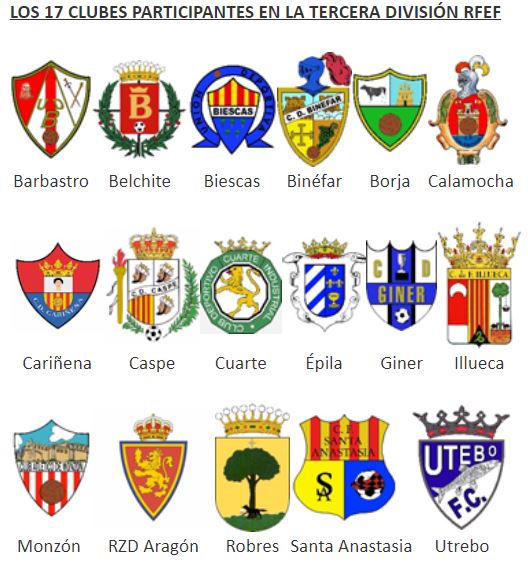 Aragonesa de Fútbol-Presentado el calendario la Tercera División