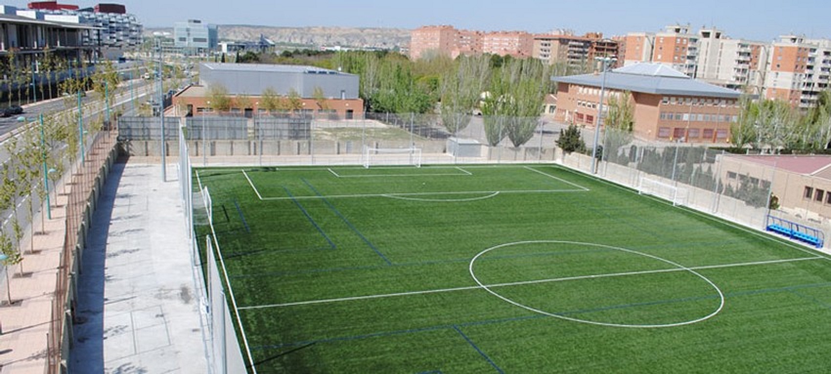 Campos de la federación aragonesa de fútbol